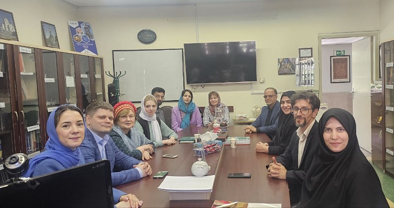 دیدار مدیر روابط علمی بین الملل دانشگاه تربیت مدرس با هیات اعزامی کشور روسیه