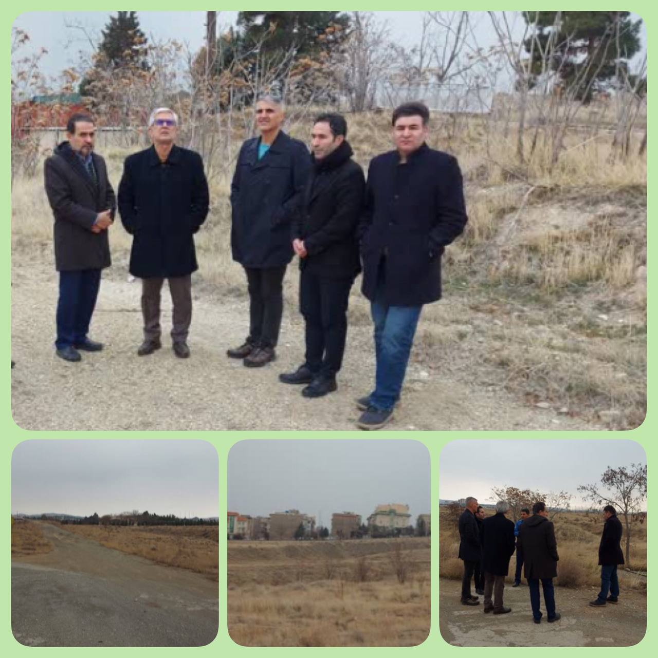 بازدید اعضای شورای ورزشی دانشگاه از فضا و زمین‌های پارك علم و فناوری اتوبان شهید بابایی